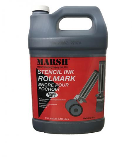 Marsh Rolmark Stencil Ink - 1 Gallon - BLACK
